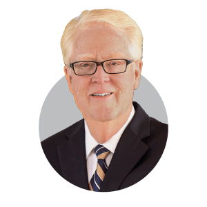 Michael B. Drew, CCIM portrait headshot in circular design element